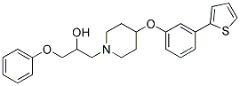 1-PHENOXY-3-(4-[3-(2-THIENYL)PHENOXY]PIPERIDIN-1-YL)PROPAN-2-OL Struktur