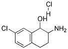 2-AMINO-7-CHLORO-1,2,3,4-TETRAHYDRO-NAPHTHALEN-1-OL HYDROCHLORIDE Struktur