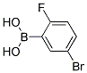 2-Fluoro-5-bromophenylboronic acid
 Struktur