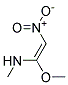 1-methylamino-1-methoxy -2-nitroethylene Struktur