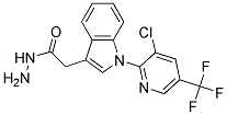 1-[3-Chloro-5-(trifluoromethyl)pyridin-2-yl]-1H-indol-3-ylacetohydrazide Struktur