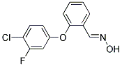 2-(4-Chloro-3-fluorophenoxy)benzaldehyde oxime Struktur