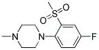 1-[4-Fluoro-2-(methylsulphonyl)phenyl]-4-methylpiperazine Struktur