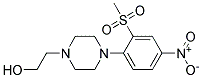 1-(2-Hydroxyethyl)-4-[2-(methylsulphonyl)-4-nitrophenyl]piperazine Struktur