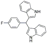 3-((4-FLUOROPHENYL)(1H-INDOL-3-YL)METHYL)-1H-INDOLE Struktur