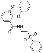 2-PHENOXY-3-({[2-(PHENYLSULPHONYL)ETHYL]AMINO}CARBONYL)PYRIDINIUM-1-OLATE Struktur