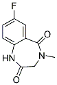 3,4-DIHYDRO-7-FLUORO-4-METHYL-2H-1,4-BENZODIAZEPINE-2,5(1H)-DION Struktur