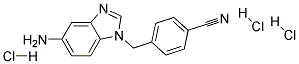 4-(5-AMINO-BENZOIMIDAZOL-1-YLMETHYL)-BENZONITRILE TRIHYDROCHLORIDE Struktur