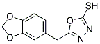 5-(1,3-BENZODIOXOL-5-YLMETHYL)-1,3,4-OXADIAZOLE-2-THIOL Struktur