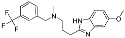 3-(5-METHOXY-1H-BENZIMIDAZOL-2-YL)-N-METHYL-N-[3-(TRIFLUOROMETHYL)BENZYL]PROPAN-1-AMINE Struktur