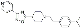 N,N-DIMETHYL-4-(2-[4-(3-PYRIDIN-4-YL-1,2,4-OXADIAZOL-5-YL)PIPERIDIN-1-YL]ETHYL)ANILINE Struktur