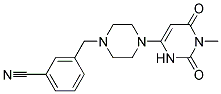 3-([4-(1-METHYL-2,6-DIOXO-1,2,3,6-TETRAHYDROPYRIMIDIN-4-YL)PIPERAZIN-1-YL]METHYL)BENZONITRILE