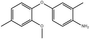 4-(2-METHOXY-4-METHYLPHENOXY)-2-METHYLPHENYLAMINE Struktur