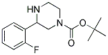 3-(2-FLUORO-PHENYL)-PIPERAZINE-1-CARBOXYLIC ACID TERT-BUTYL ESTER Struktur