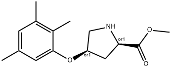 METHYL (2S,4S)-4-(2,3,5-TRIMETHYLPHENOXY)-2-PYRROLIDINECARBOXYLATE Struktur