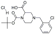 4-(2-CHLORO-BENZYL)-PIPERAZINE-1,2-DICARBOXYLIC ACID 1-TERT-BUTYL ESTER HYDROCHLORIDE Struktur