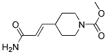 4-((E)-2-CARBAMOYL-VINYL)-PIPERIDINE-1-CARBOXYLIC ACID METHYL ESTER Struktur