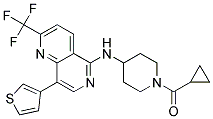 N-[1-(CYCLOPROPYLCARBONYL)PIPERIDIN-4-YL]-8-(3-THIENYL)-2-(TRIFLUOROMETHYL)-1,6-NAPHTHYRIDIN-5-AMINE