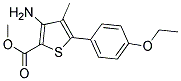 METHYL 3-AMINO-4-METHYL-5-(4-ETHOXYPHENYL)THIOPHENE-2-CARBOXYLATE Struktur