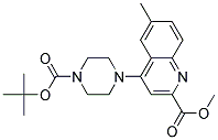 METHYL 4-(N-BOC PIPERAZINE)-6-METHYL-QUINOLINE-2-CARBOXYLATE Struktur