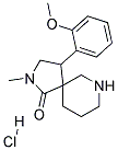 4-(2-METHOXYPHENYL)-2-METHYL-2,7-DIAZASPIRO[4.5]DECAN-1-ONE HYDROCHLORIDE Struktur