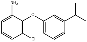 3-CHLORO-2-(3-ISOPROPYLPHENOXY)ANILINE Struktur