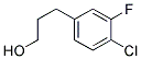 3-(4-CHLORO-3-FLUORO-PHENYL)-PROPAN-1-OL Struktur