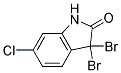 3,3-DIBROMO-6-CHLORO-1,3-DIHYDRO-INDOL-2-ONE Struktur