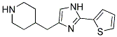 4-(2-THIOPHEN-2-YLIMIDAZOL-4-YLMETHYL)PIPERIDINE Struktur