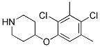 4-(2,4-DICHLORO-3,5-DIMETHYLPHENOXY)PIPERIDINE Struktur