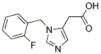 [3-(2-FLUORO-BENZYL)-3H-IMIDAZOL-4-YL]-ACETIC ACID Struktur