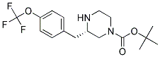 (S)-3-(4-TRIFLUOROMETHOXY-BENZYL)-PIPERAZINE-1-CARBOXYLIC ACID TERT-BUTYL ESTER Struktur