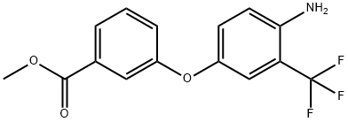 METHYL 3-[4-AMINO-3-(TRIFLUOROMETHYL)PHENOXY]-BENZOATE Struktur