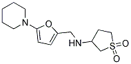 N-[(5-PIPERIDIN-1-YL-2-FURYL)METHYL]TETRAHYDROTHIOPHEN-3-AMINE 1,1-DIOXIDE Struktur