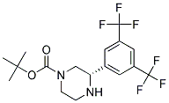 (S)-3-(3,5-BIS-TRIFLUOROMETHYL-PHENYL)-PIPERAZINE-1-CARBOXYLIC ACID TERT-BUTYL ESTER Struktur