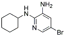 5-BROMO-N2-CYCLOHEXYL-PYRIDINE-2,3-DIAMINE Struktur