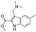 3-DIMETHYLAMINOMETHYL-5-METHYL-1H-INDOLE-2-CARBOXYLIC ACID METHYL ESTER Struktur