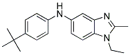 (4-TERT-BUTYL-PHENYL)-(1-ETHYL-2-METHYL-1H-BENZOIMIDAZOL-5-YL)-AMINE Struktur