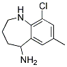 9-CHLORO-7-METHYL-2,3,4,5-TETRAHYDRO-1H-BENZO[B]AZEPIN-5-YLAMINE Struktur