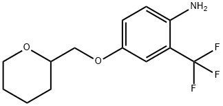 4-(TETRAHYDRO-2H-PYRAN-2-YLMETHOXY)-2-(TRIFLUOROMETHYL)ANILINE Struktur