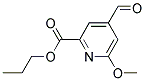 4-FORMYL-6-METHOXY-PYRIDINE-2-CARBOXYLIC ACID PROPYL ESTER Struktur