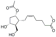 (Z)-7-((1R,2S,3R,5S)-5-ACETOXY-3-HYDROXY-2-HYDROXYMETHYL-CYCLOPENTYL)-HEPT-5-ENOIC ACID METHYL ESTER Struktur