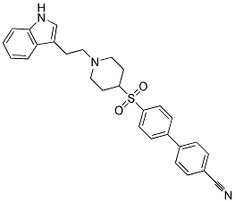 4'-((1-[2-(1H-INDOL-3-YL)ETHYL]PIPERIDIN-4-YL)SULFONYL)BIPHENYL-4-CARBONITRILE|