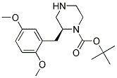 (S)-2-(2,5-DIMETHOXY-BENZYL)-PIPERAZINE-1-CARBOXYLIC ACID TERT-BUTYL ESTER Struktur