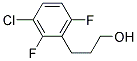 3-(3-CHLORO-2,6-DIFLUORO-PHENYL)-PROPAN-1-OL Struktur