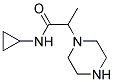 N-CYCLOPROPYL-2-PIPERAZIN-1-YLPROPANAMIDE Struktur