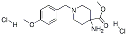 METHYL 4-AMINO-1-(4-METHOXYBENZYL)PIPERIDINE-4-CARBOXYLATE DIHYDROCHLORIDE Struktur