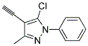 5-CHLORO-4-ETHYNYL-3-METHYL-1-PHENYL-1H-PYRAZOLE Struktur