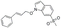 6-(METHYLSULPHONYL)-1-[(1-PHENYLPROPEN-3-YL)OXY]INDOLE|