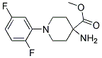 METHYL 4-AMINO-1-(2,5-DIFLUOROPHENYL)PIPERIDINE-4-CARBOXYLATE Struktur